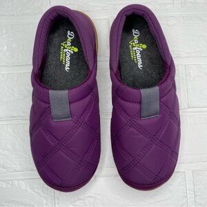 NWOT Dearfoams Women's River Closed Back with Collapisble Heel Small 5/6